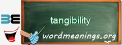 WordMeaning blackboard for tangibility